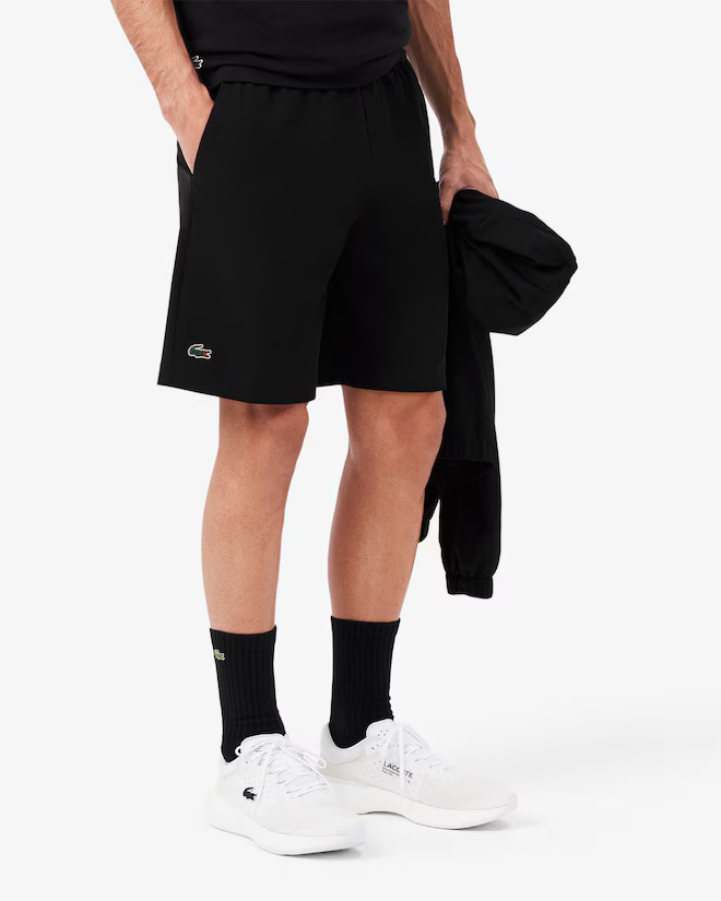 Short Lacoste Ultradry Em Modelagem Regular Sport - Preto